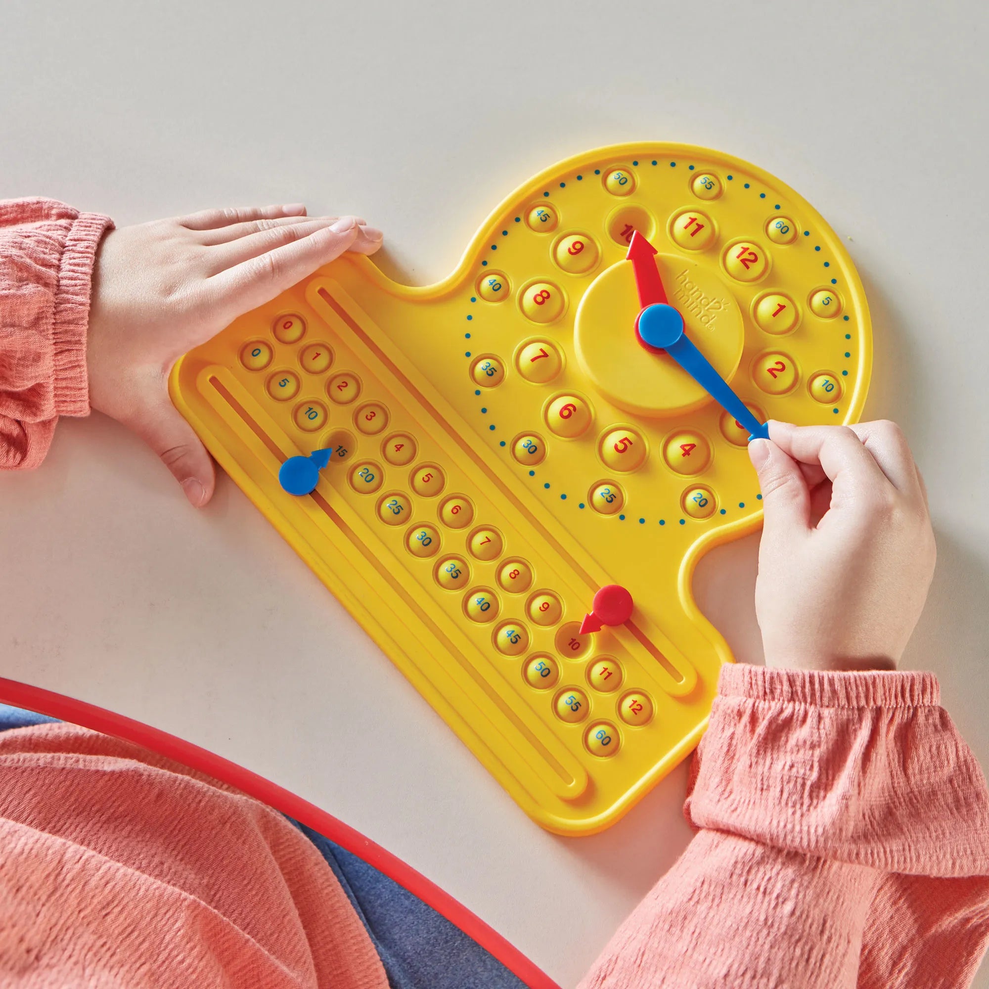 NumberLine Clock - Sensory Bubble Popper