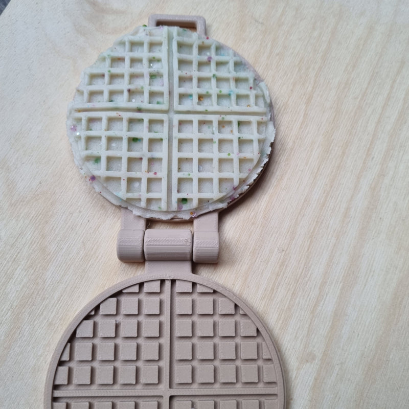 Klei en zand mal wafels