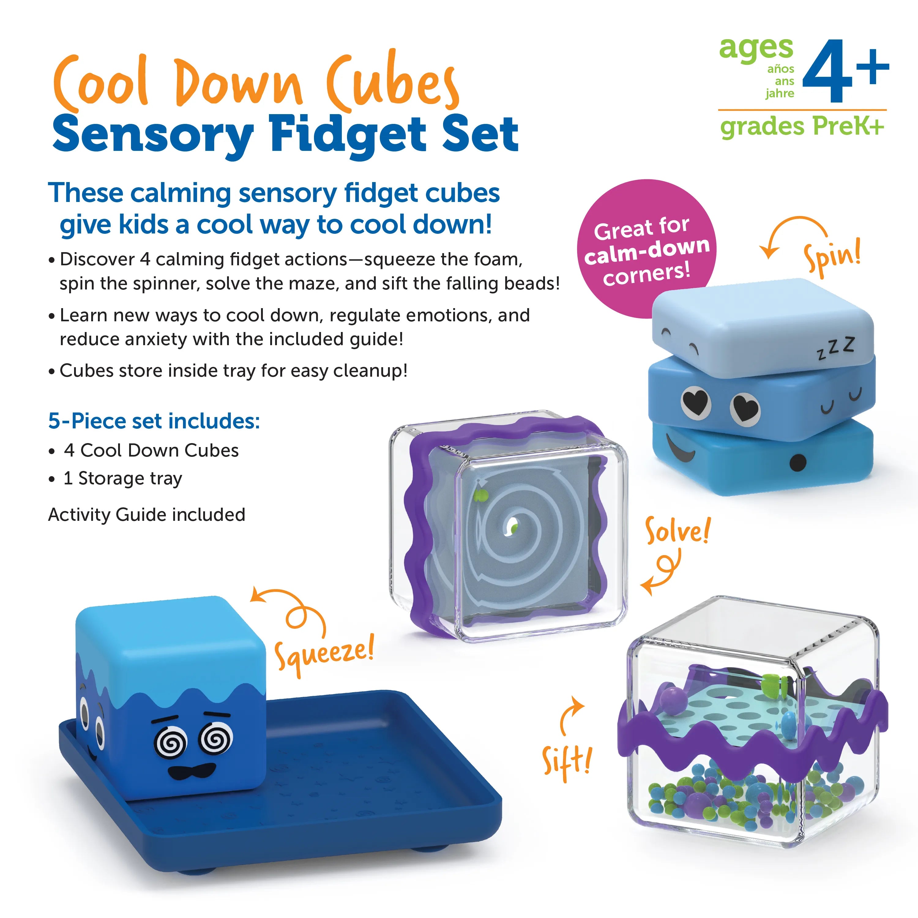 Cool Down Cubes Sensory Fidget Set