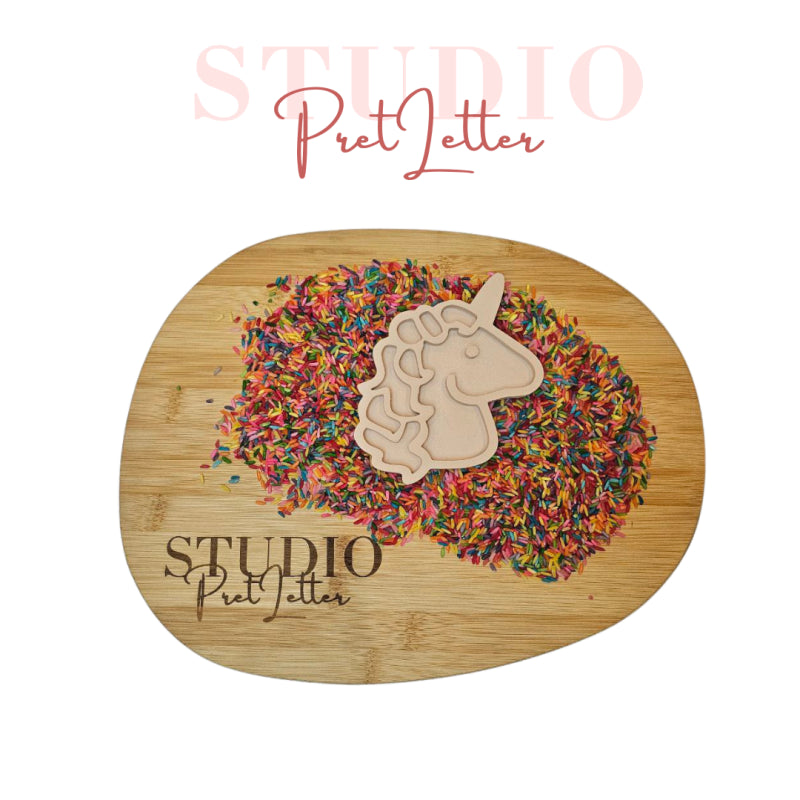 Vulvorm PLA Unicorn zijkant