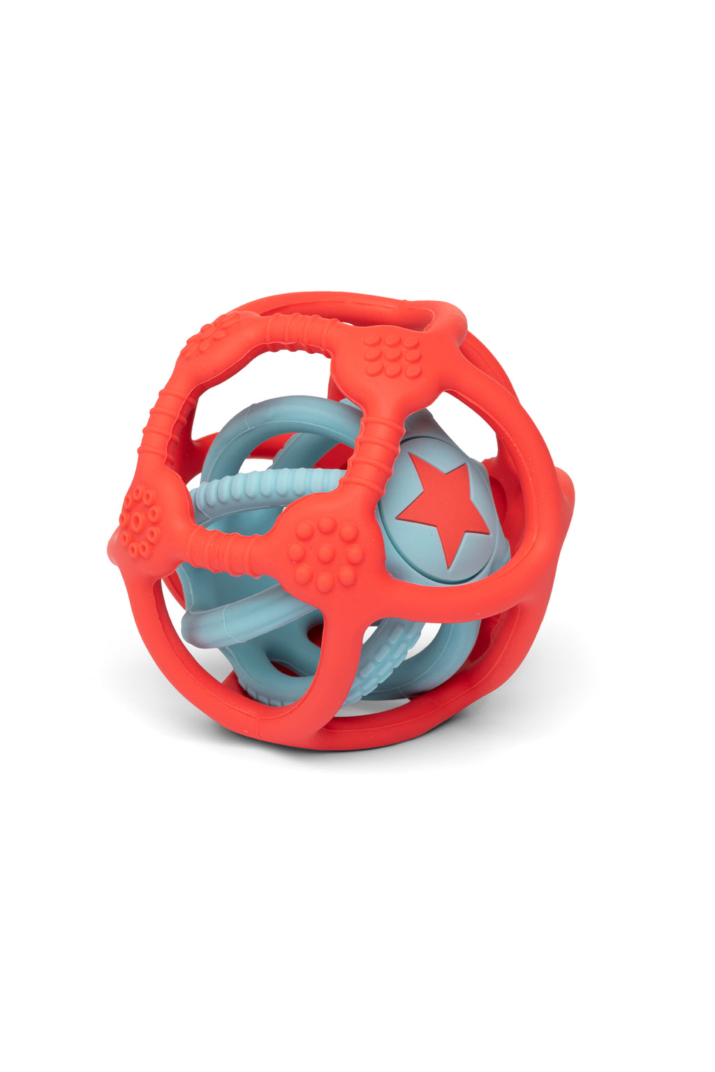 Little L Set van 2 sensorische ballen in oranje en blauw