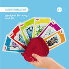 Kaartenhouder, rood