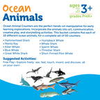 Ocean Animals Counters, Set of 50