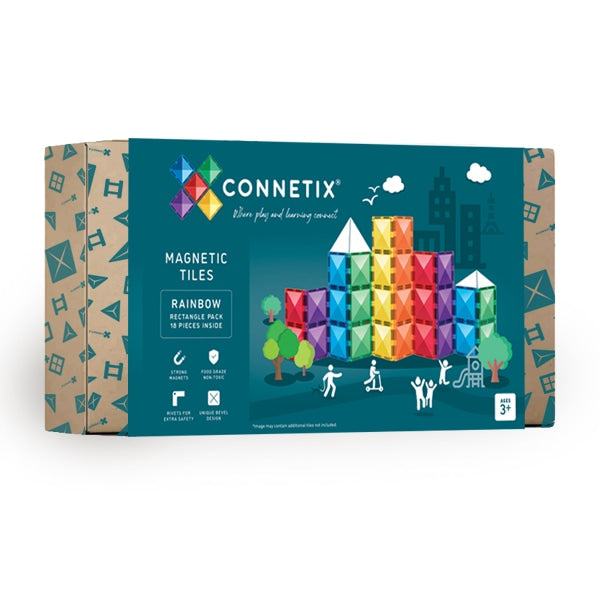 Connetix 18delige rainbow rectangle pack