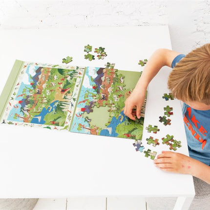 Scratch 2-in-1 magnetisch puzzelboek dino (80 stukken)