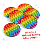 Alphabet Sensory Bubble Poppers set of 6