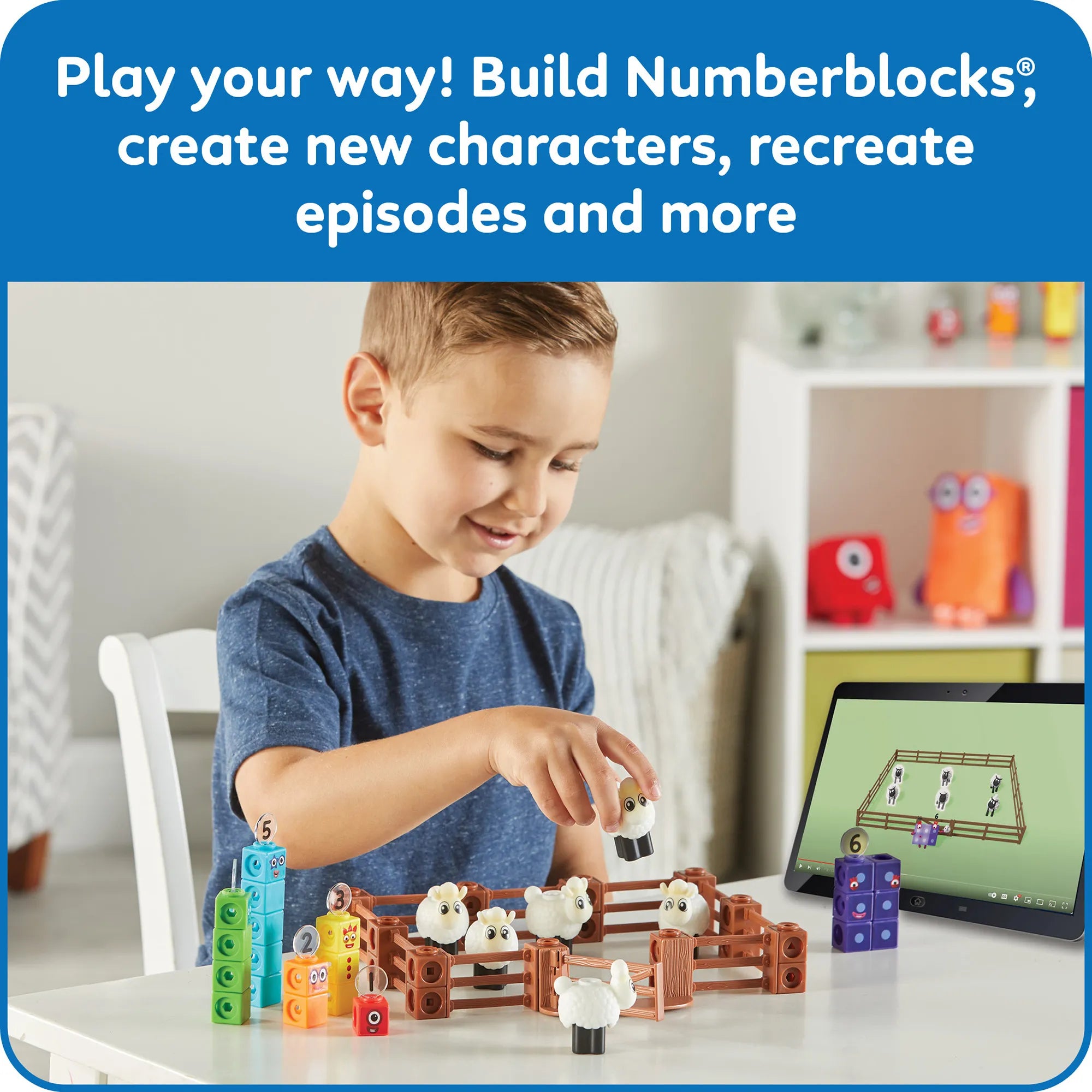 MathLink® Cubes Activity Set Numberblocks® Sheep Farm