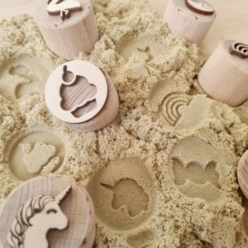 Houten stempelset sweet