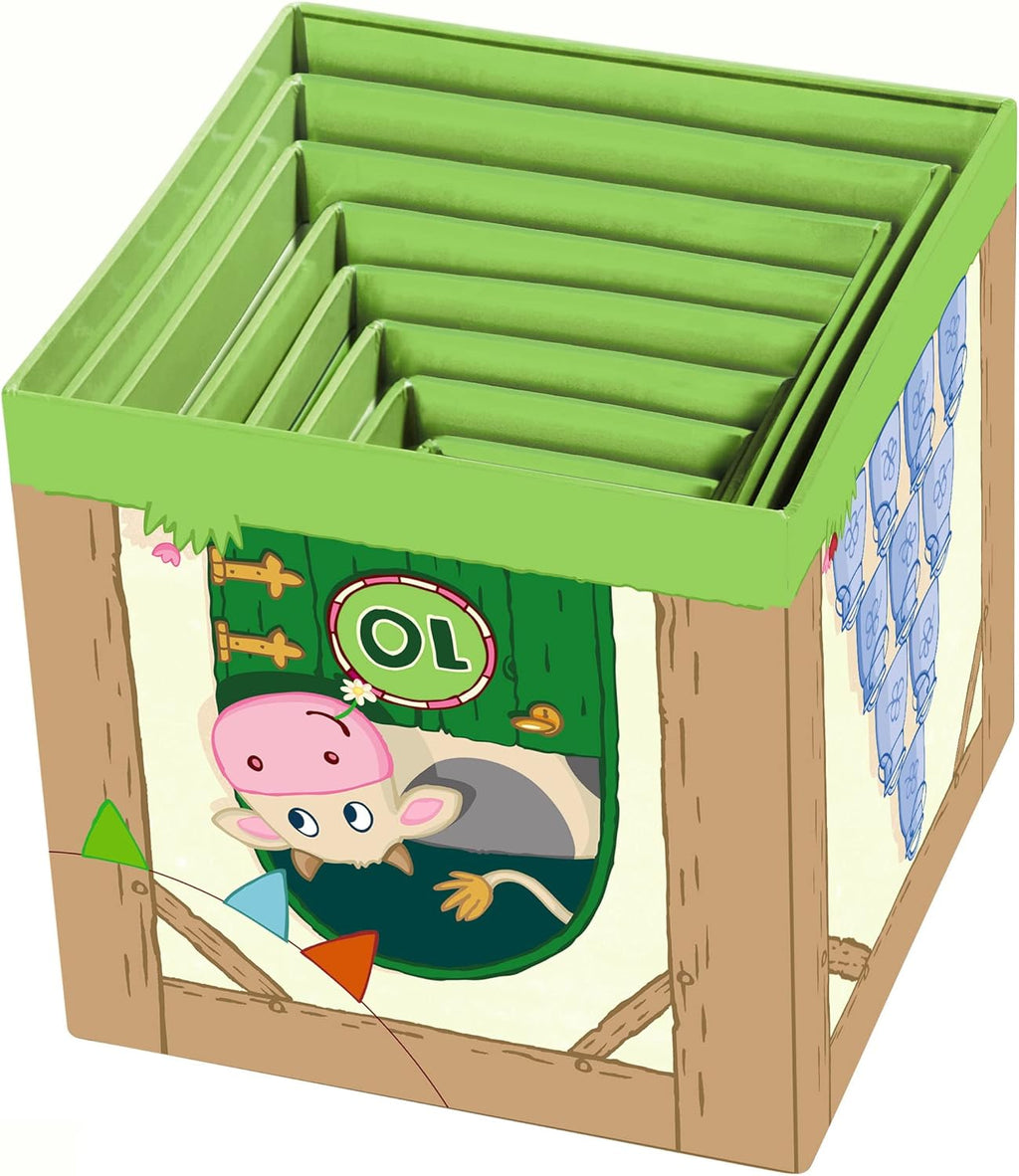 Stapelwürfel op het land