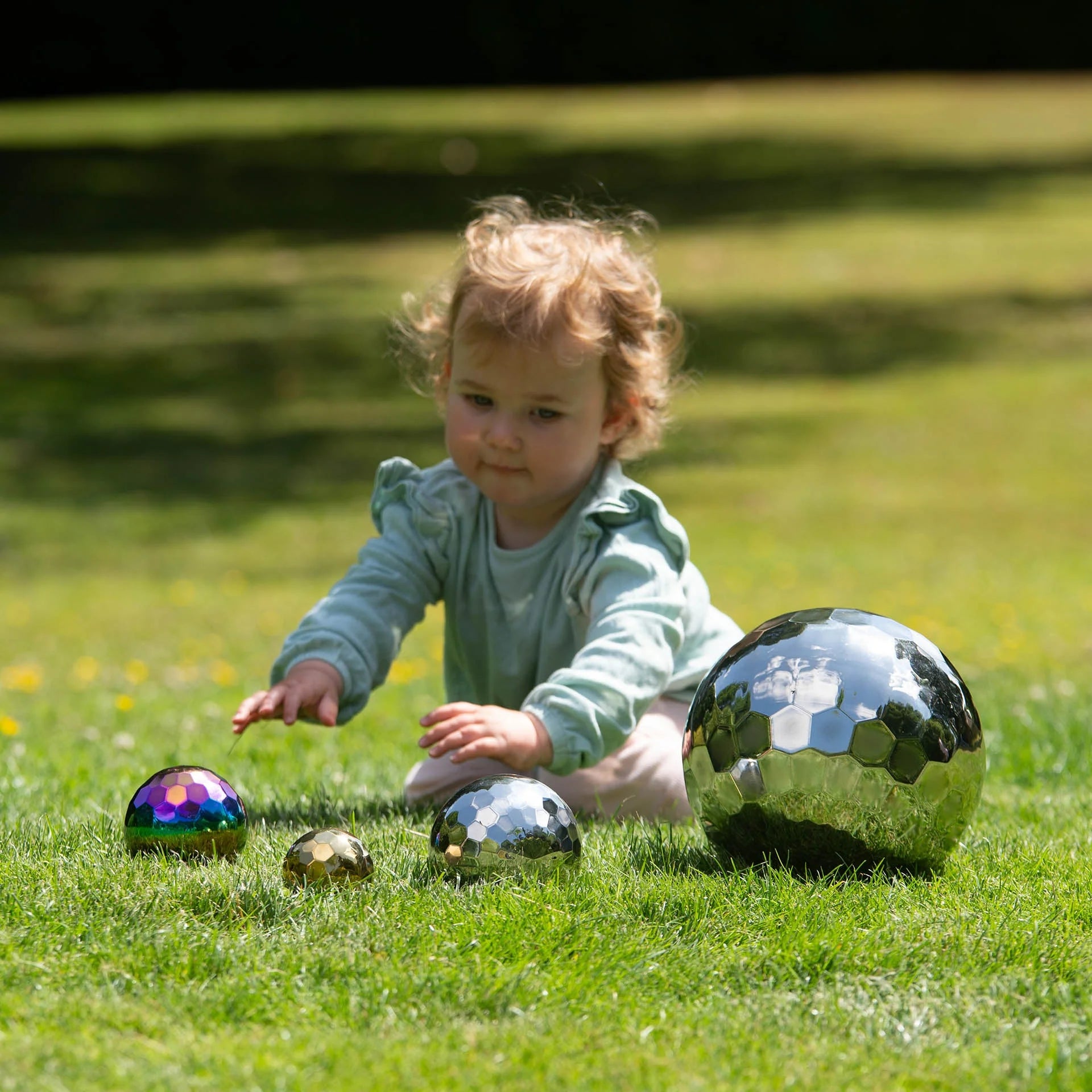 Sensory Steel Mosaic Mystery Balls pk6