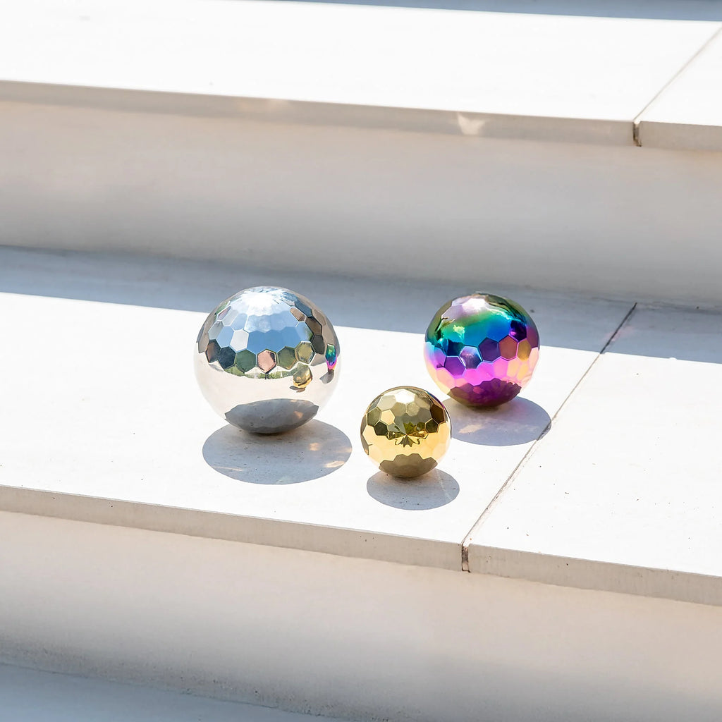 Sensory Steel Mosaic Mystery Balls pk6