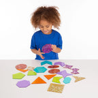 Rainbow Glitter Shapes - Pk21