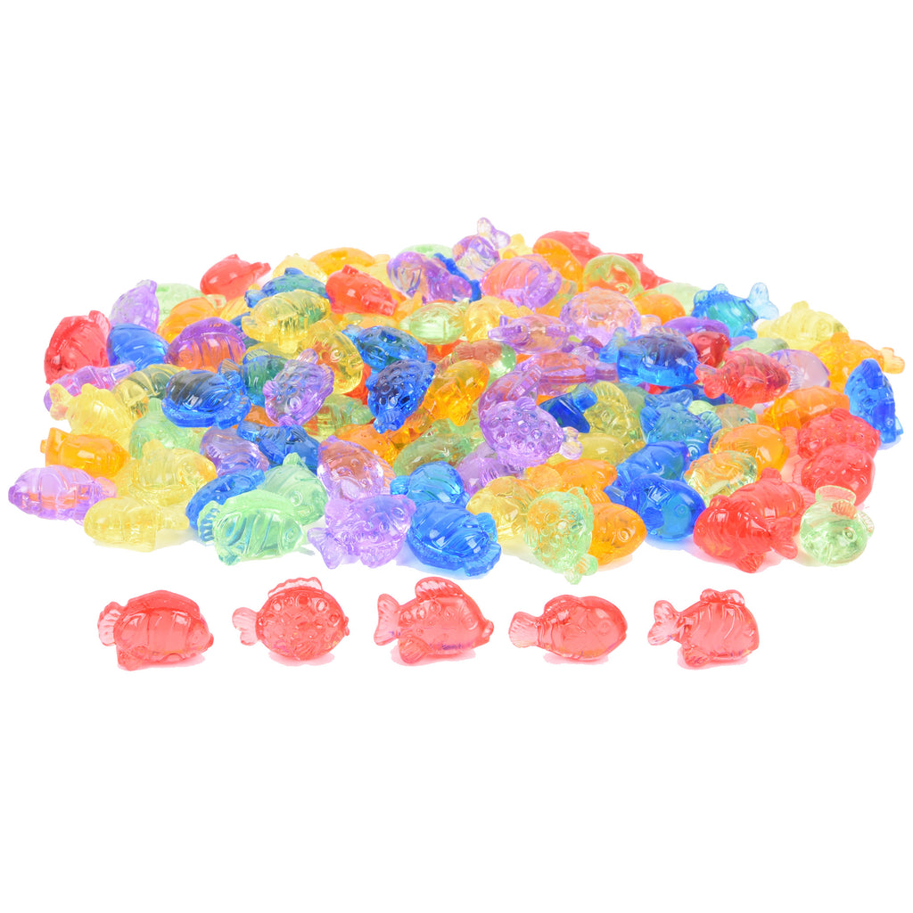 Tickit sorteren met 120 transparante vissen