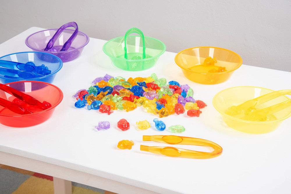 Tickit sorteren met 120 transparante vissen