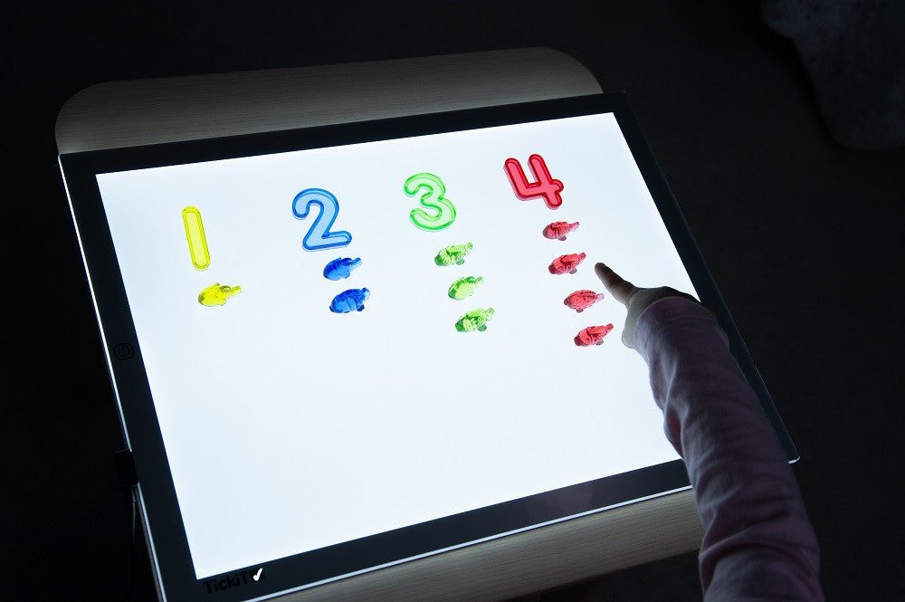 Tickit sorteren met 120 transparante vissen