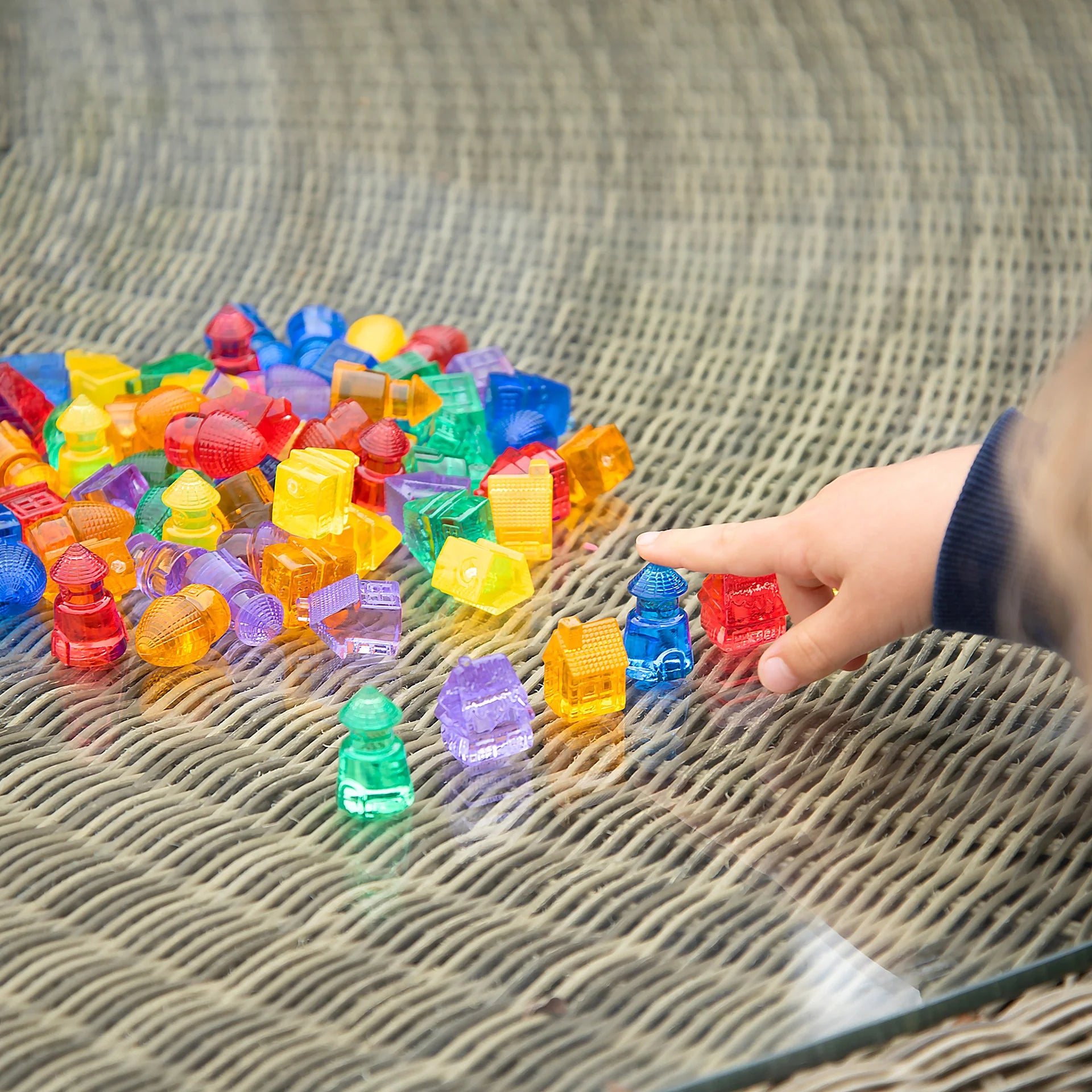 Transparante kleurhuizen - set van 72