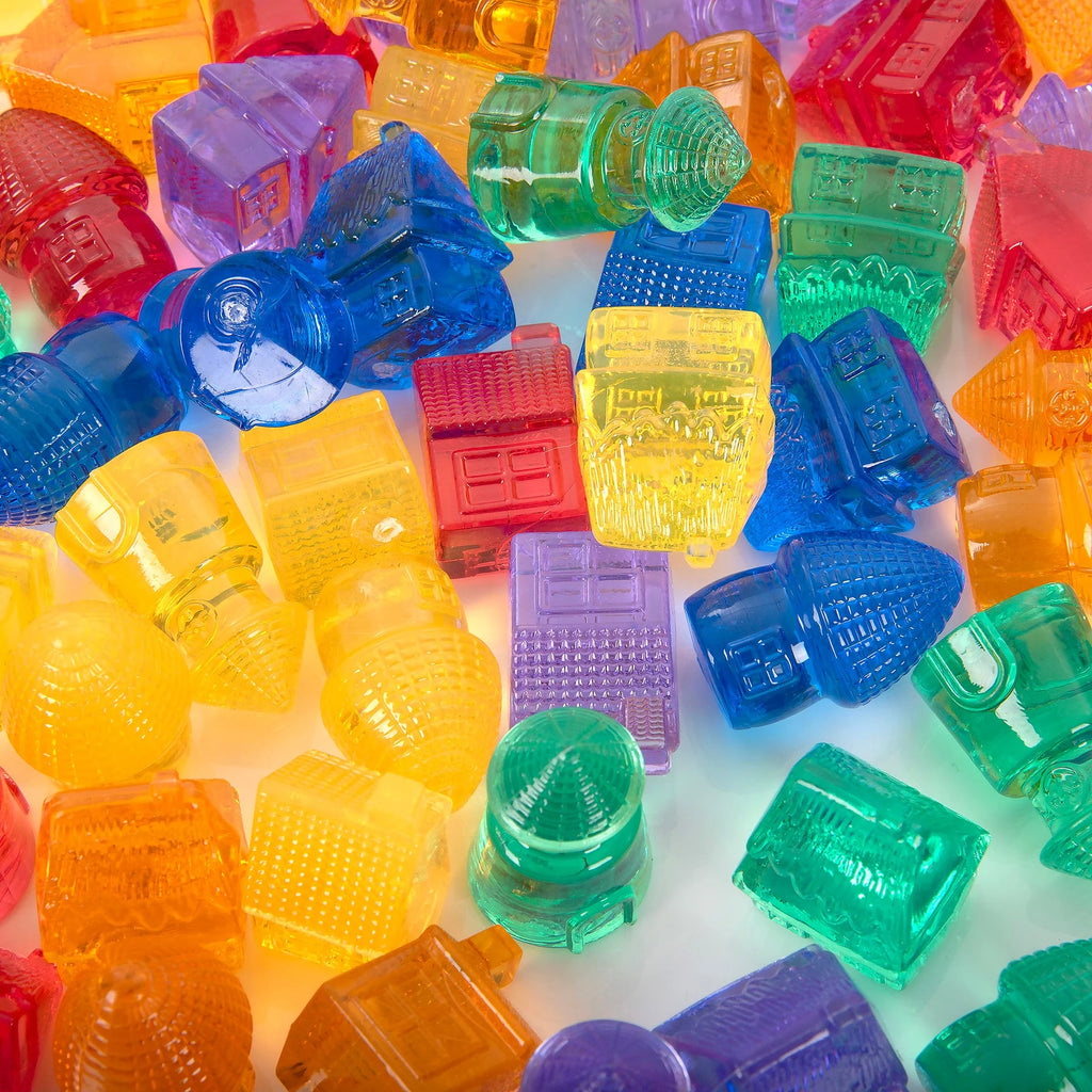 Transparante kleurhuizen - set van 72