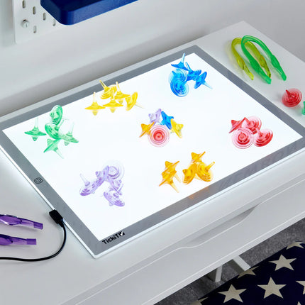 tickit® Doorschijnende kleurenspinners verpakking van 36