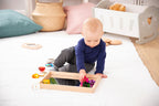 Small wooden mirror tray