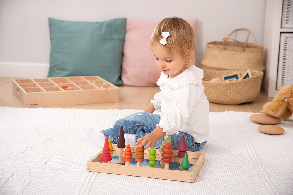 Tickit 10 houten seizoensbomen in kleur woodland