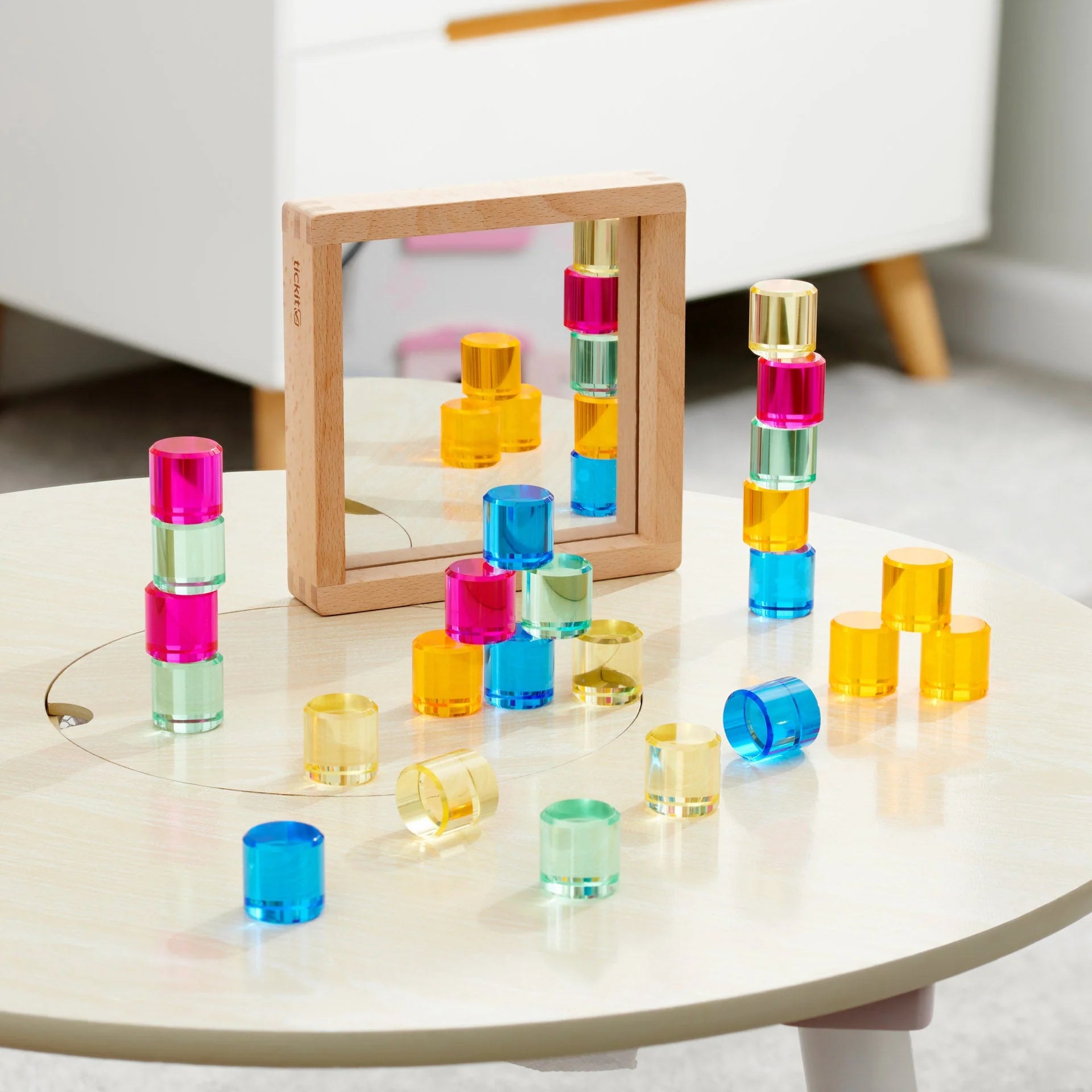 Gem Cirlcle Mirror Tray