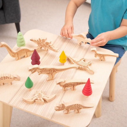 Tickit 10 houten dinosaurussen