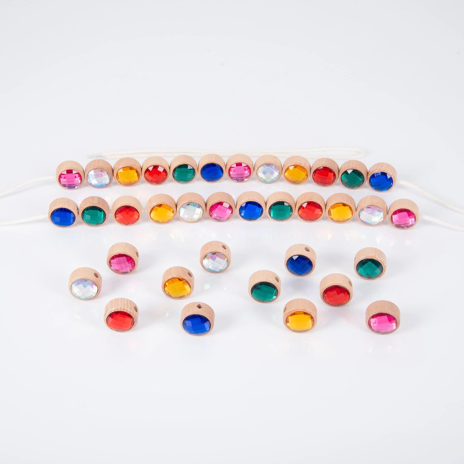 Houten juwelen rijgkralen