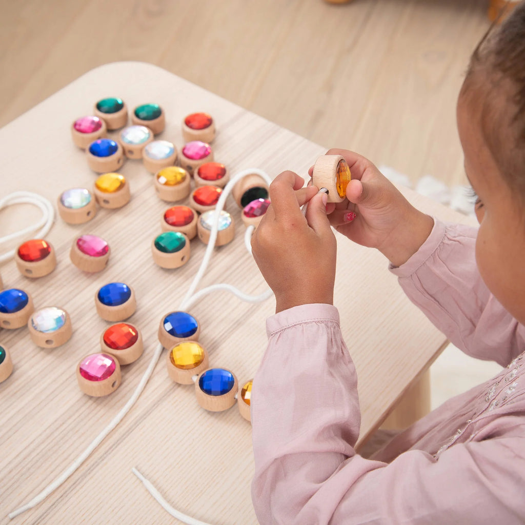 Houten juwelen rijgkralen