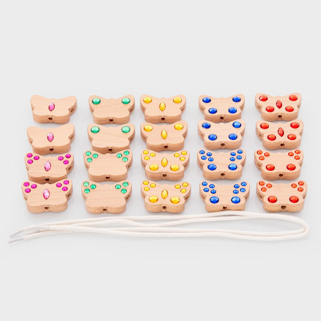 Butterfly Lacing Jewels - Pk20 + 2 laces