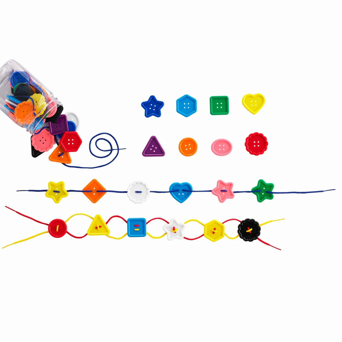 Grote knoppen in een doosje