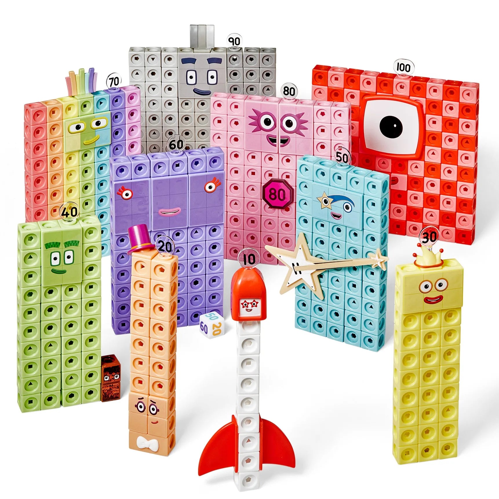 Numberblocks™ Mathlink™ Cubes Activity Set Heroes with Zeroes