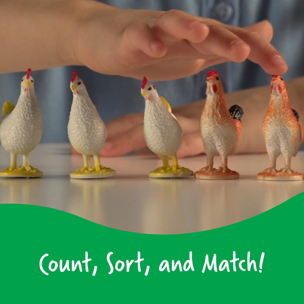 Farm Animal Counters, Set of 60