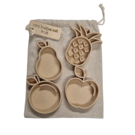 Bio mini bakjes set fruit