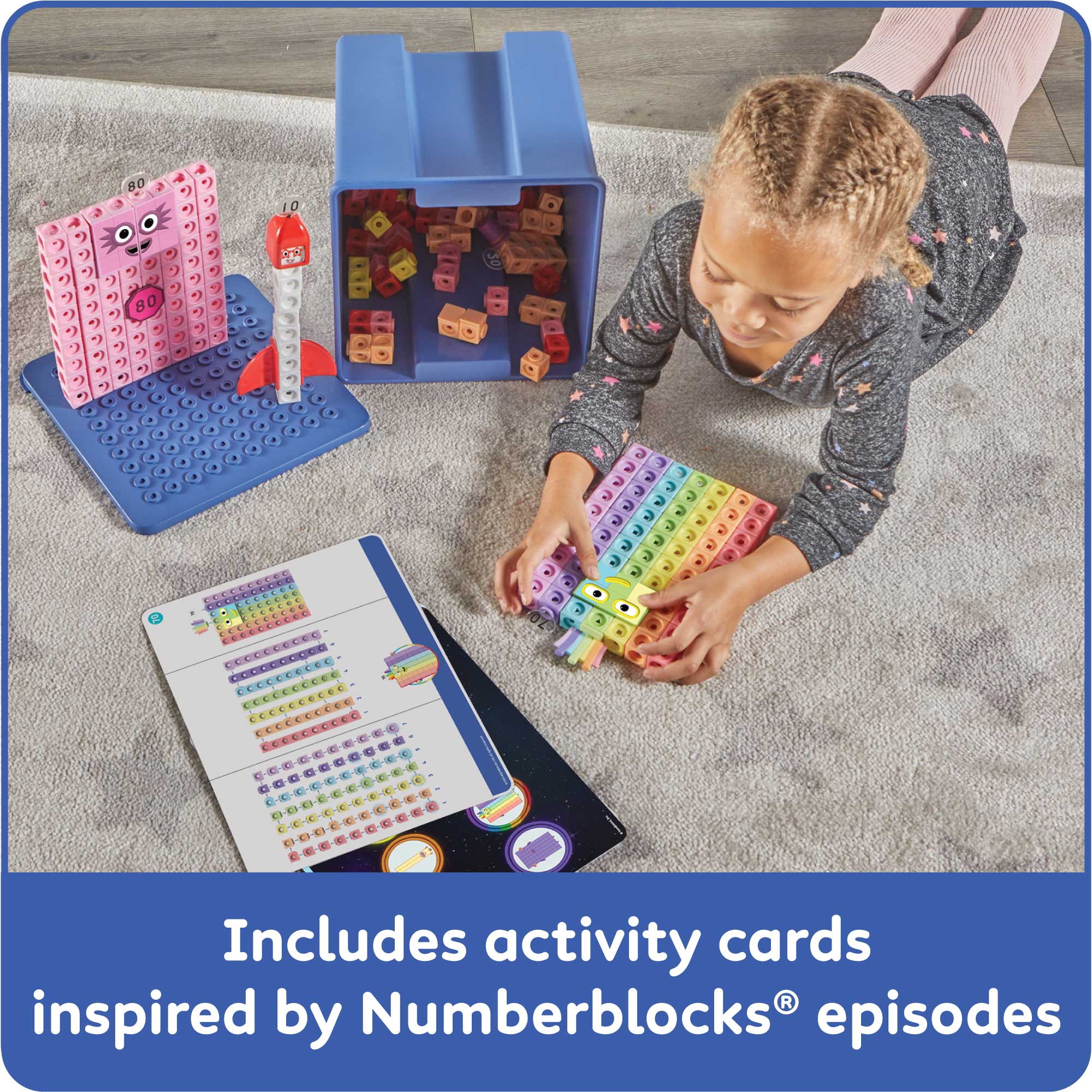 Numberblocks™ Mathlink™ Cubes Activity Set Heroes with Zeroes