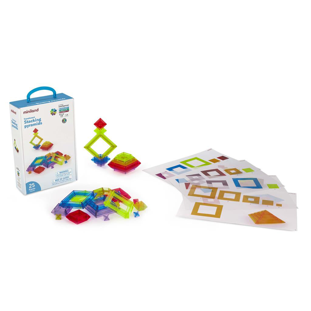 Miniland transparante stapelpiramides