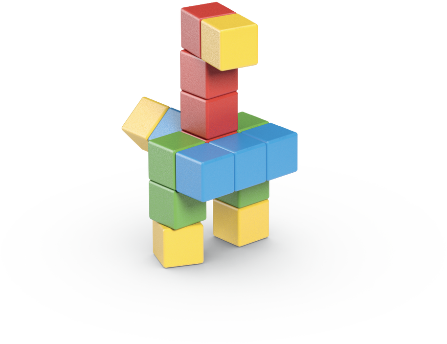 Magicube Creative Set 16-delig | Magnetisch speelgoed | 1-5 jaar