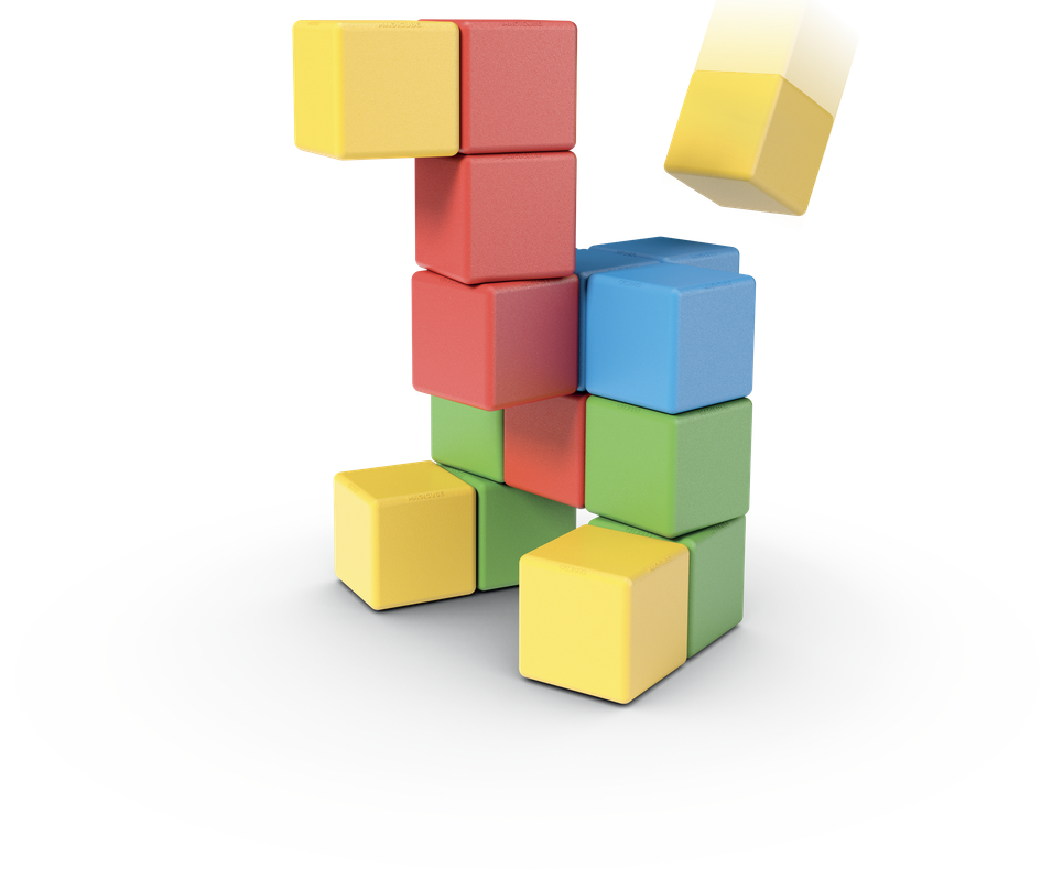 Magicube Creative Set 16-delig | Magnetisch speelgoed | 1-5 jaar
