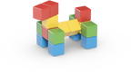 Magicube Creative Set 16-delig | Magnetisch speelgoed | 1-5 jaar