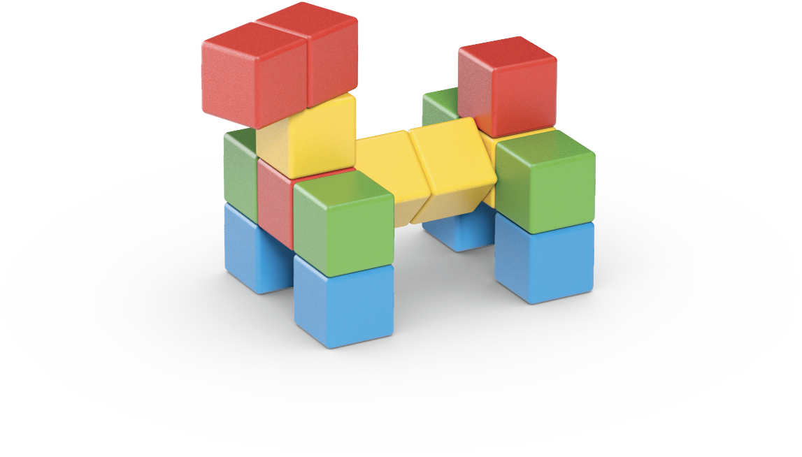 Magicube Creative Set 16-delig | Magnetisch speelgoed | 1-5 jaar