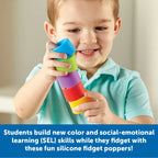 Rainbow Emotion Fidget Poppers Classroom Set