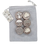 Houten stempelset herfst