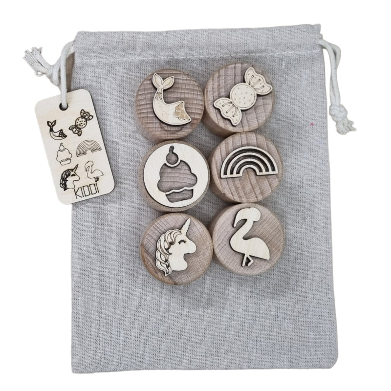 Houten stempelset sweet