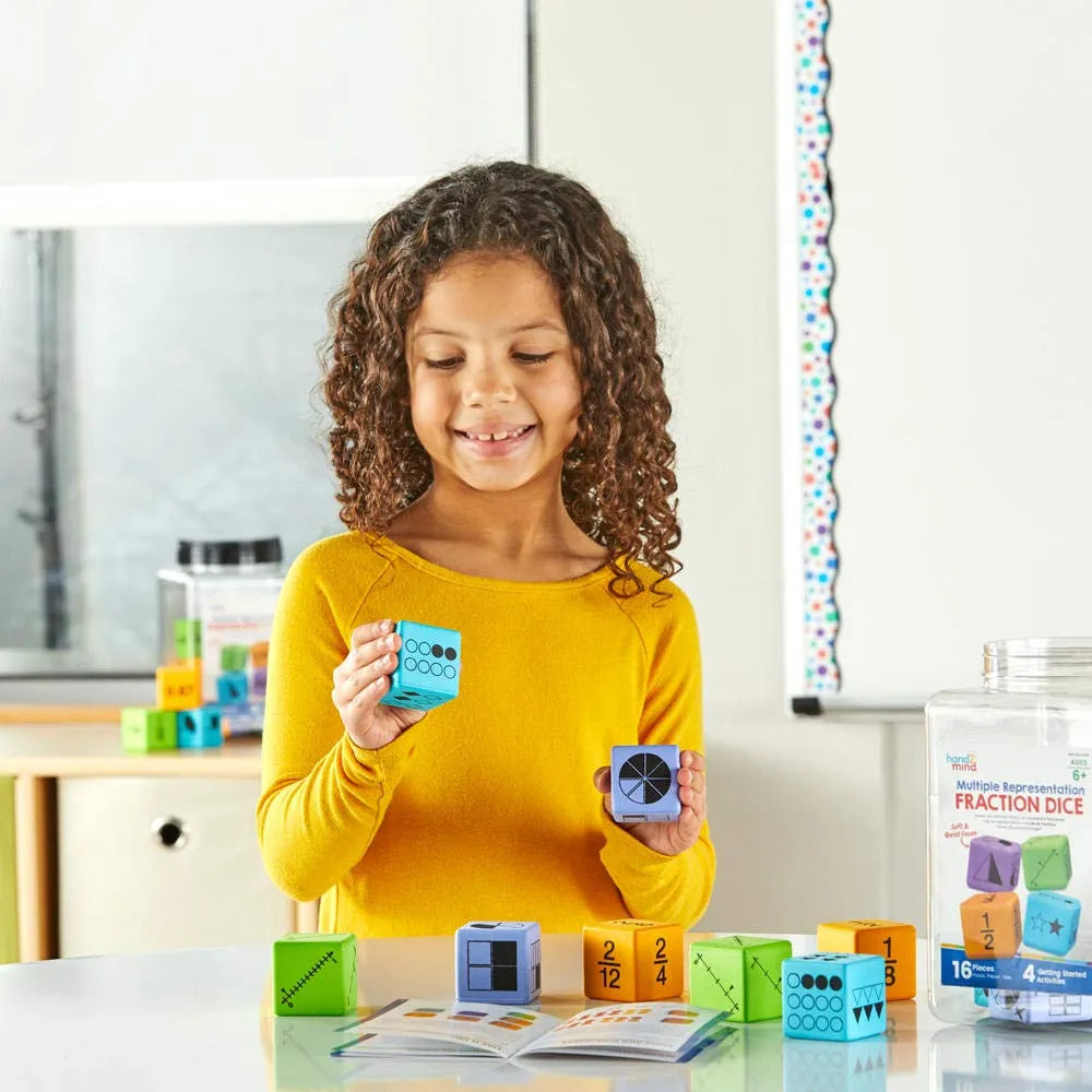 Multiple Representation Fraction Dice, Set of 16