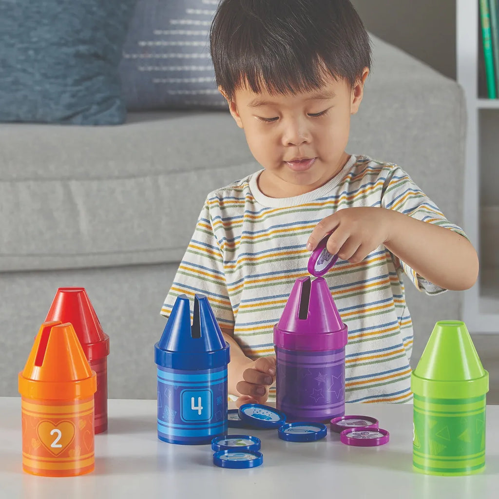 Rainbow Counting Crayons