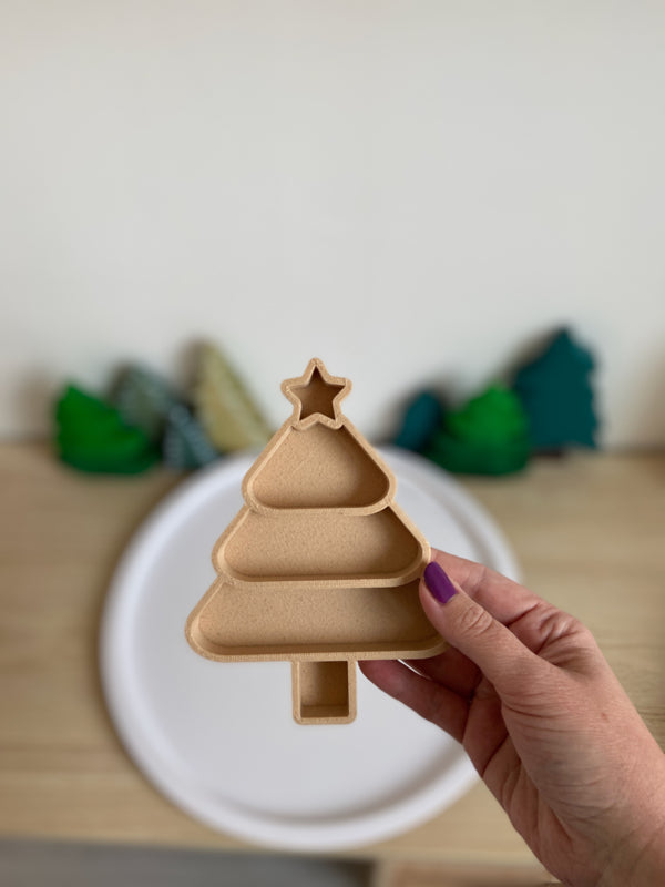 Bio playtray kerstboom houtvezel