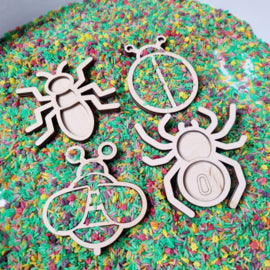 Mini vulvormen set insecten