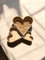 hartje, set van 3 met zeefje