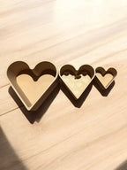 hartje, set van 3 met zeefje