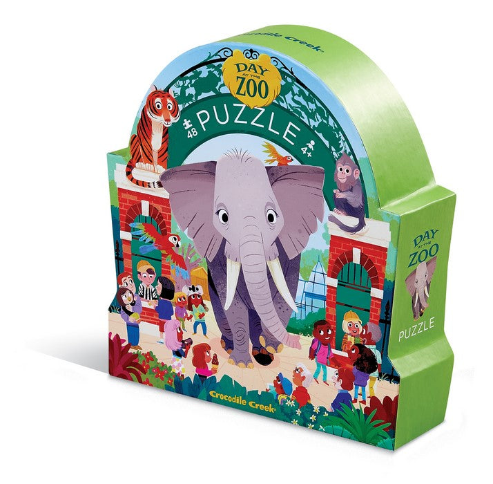 Day at the museum puzzles, 48 stuks Dag in de dierentuin