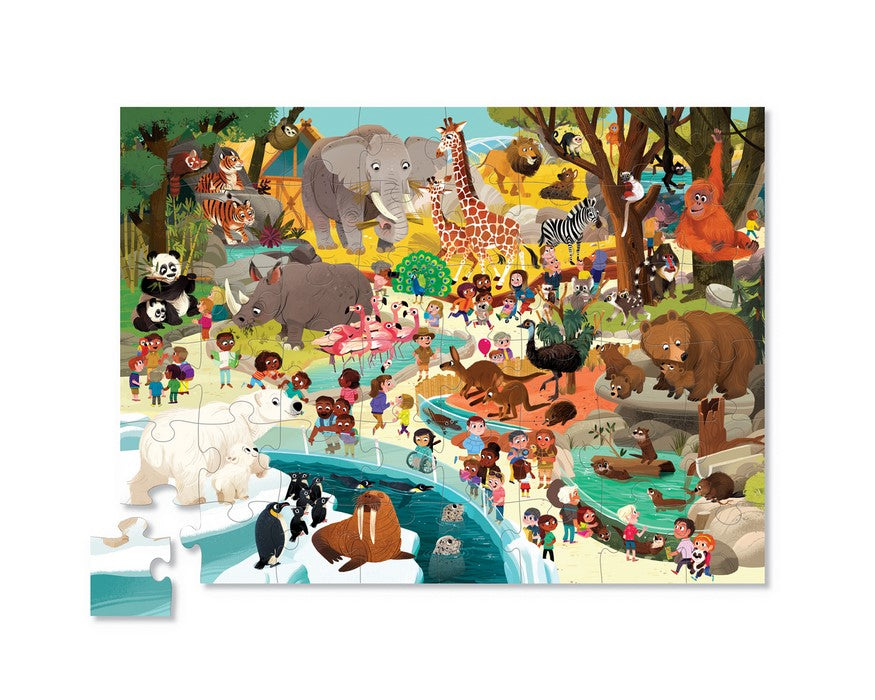 Day at the museum puzzles, 48 stuks Dag in de dierentuin